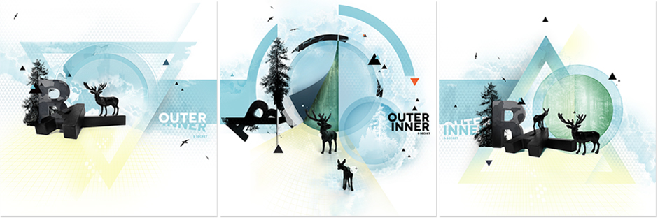 Outer Inner & Secret – Triptych